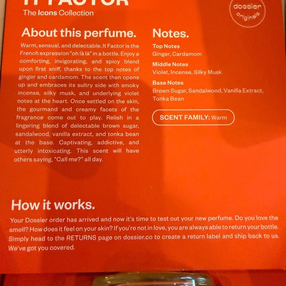 Dossier 'It Factor' Perfume - Picture 2 of 3